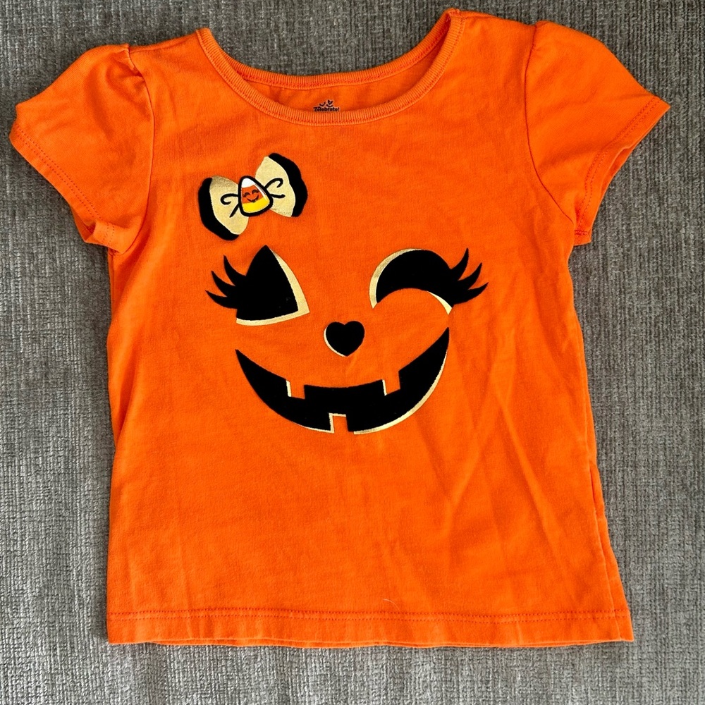 2T - 3T Candy Corn Jack-o-lantern Halloween T-shirt